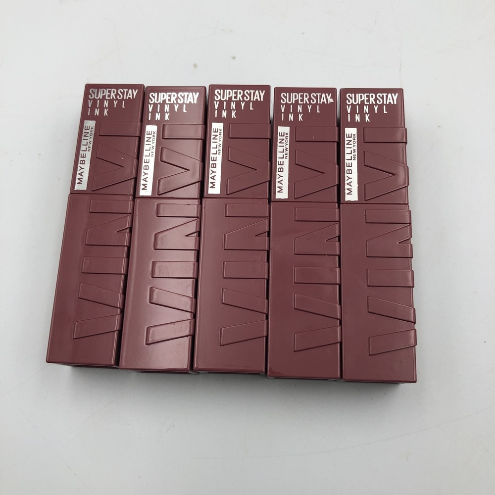 Lot of 5 Maybelline New York Super Stay Vinyl Ink Longwear 4.2ml (#40 WITTY)